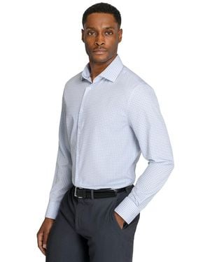 Con.struct Slim-fit Stretch Dress Shirt - Blue