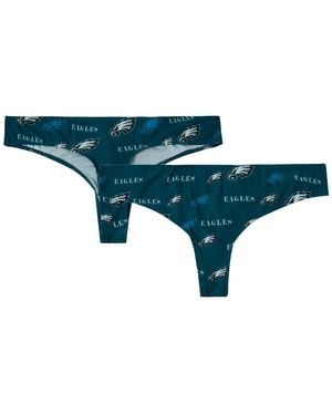 Concepts Sport Midnight Philadelphia Eagles Mosaic All Over Print Thong - Blue