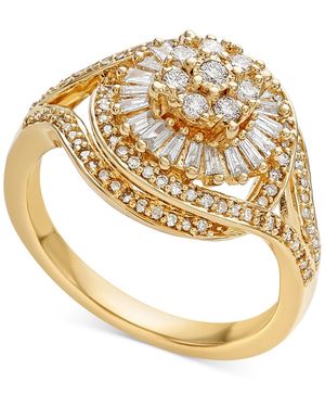 Promised Love Diamond Starburst Cluster Ring (1/2 Ct. T.w. - Metallic