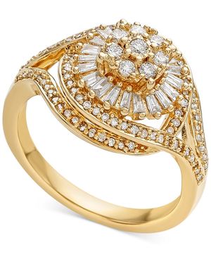 Promised Love Diamond Starburst Cluster Ring (1/2 Ct. T.w. - Metallic