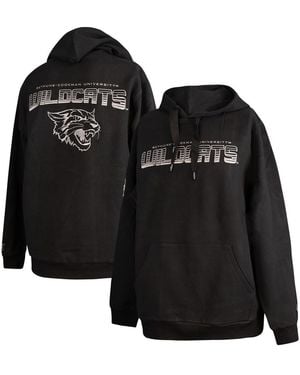 FISLL Bethune-cookman Wildcats Puff Print Sliced Pullover Hoodie - Black