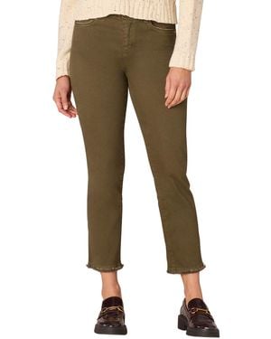 Democracy Petite Ab Solution High Rise Slim Fit Pants - Green