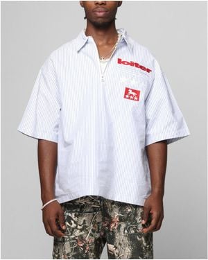 MNML Rodeo Quarter Zip Shirt - White
