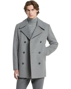 Michael Kors Double-breasted Wool-blend Peacoat - Gray