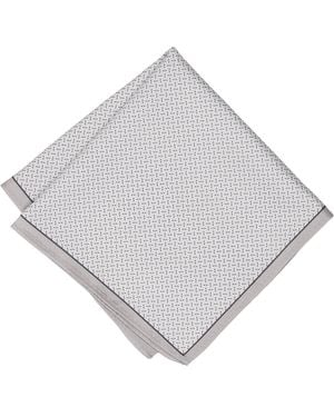 Alfani Micro Dots Pocket Square - Gray