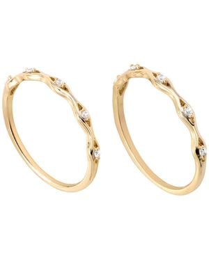 Macy's 2-piece Cubic Zirconia Stackable Ring Set (0.15 Ct. T.w. - Metallic