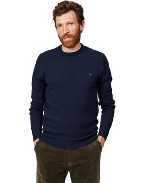 aubi Westbourne Crew Neck Sweater - Blue