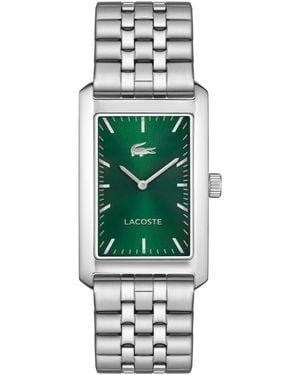 Lacoste Quartz Santiago Silver-tone Stainless Steel Watch 25.7 X 41.8mm - Green