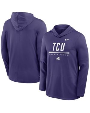 Nike Kansas State Wildcats 2026 Sideline Dri-fit Lightweight Hoodie - Blue