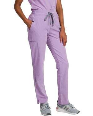 Medgear Ariana Mid-rise Slim Straight Scrub Pant - Purple
