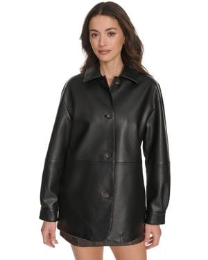 Levi's Regular Faux Leather Vintage Style Blazer - Black