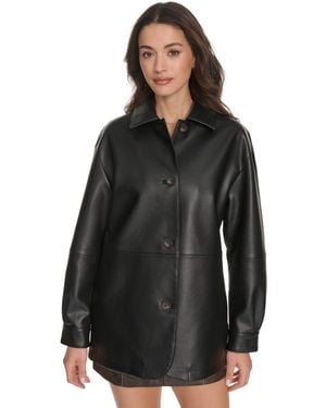 Levi's Regular Faux Leather Vintage Style Blazer - Black