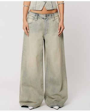A.Brand Low-rise Mega baggy Jeans - Natural