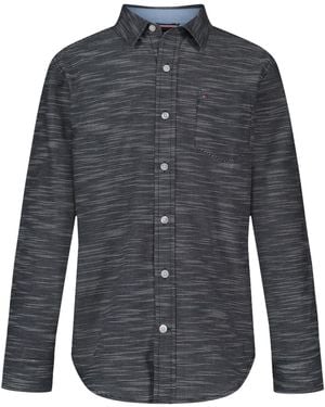 Tommy Hilfiger Boys 8-20 Texture Woven Long-sleeve Shirt - Gray