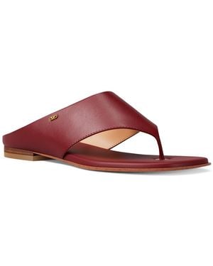 Michael Kors Michael Alster Thong Flat Sandals - Red