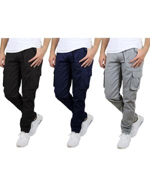 Blu Rock 3-pack Flex Stretch Cargo Pants - Black
