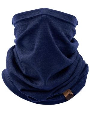 Piscifun Merino Wool Neck Gaiter Midweight Multifunctional Winter Warm Scarf Mask - Blue