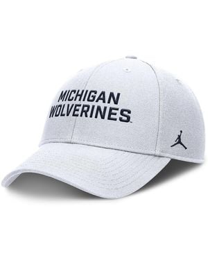 Nike Michigan Wolverines Rise Practice Adjustable Hat - White