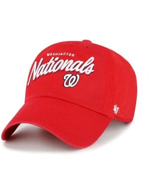 '47 Washington Nationals Ariana Clean Up Adjustable Hat - Red