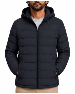 Hawke & Co. Bryant Stretch Insulated Hooded Jacket - Blue