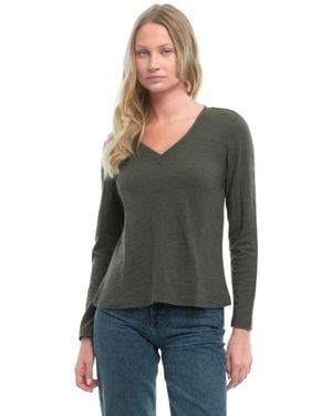 Wilt Deep V Slim Tee - Gray
