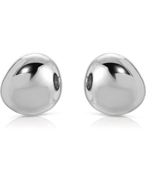 Ettika Polished Pebble Stud Earrings - Gray