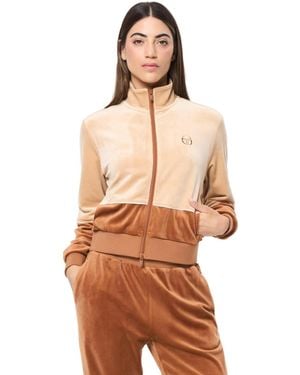 Sergio Tacchini Lina Velour Track Jacket - Natural
