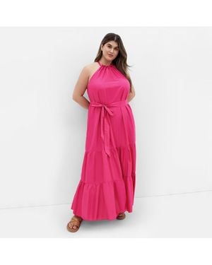 City Chic Plus Size Kiana Maxi Dress - Pink