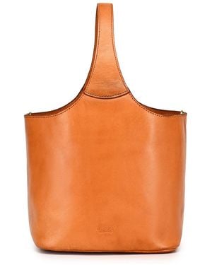 Old Trend Napa Handcrafted Mini Bucket Bag - Orange