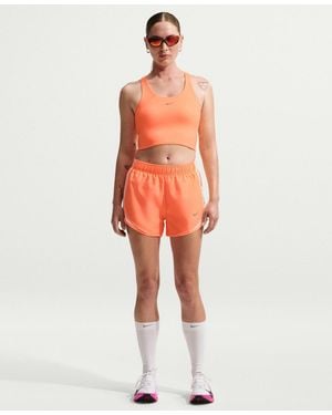 Nike Tempo Dri-fit Mid Rise Running Shorts - Orange