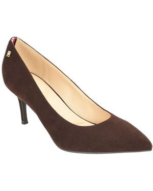 Tommy Hilfiger Motley Pointed Toe Dress Pumps - Brown
