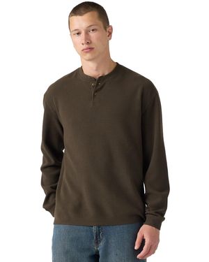 Levi's Thermal Long-sleeve Henley - Brown