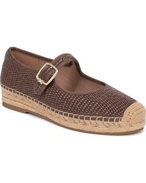 Sam Edelman Mackie Mary Jane Espadrille Flats - Brown
