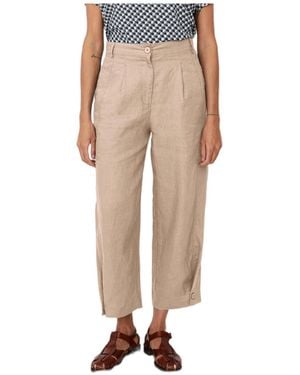 Masai Mapunna Cropped Linen Pants - Natural