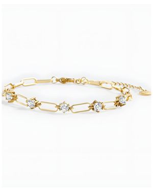 Mint & Lily Paperclip Bracelet - Metallic