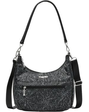 Baggallini Pocket Half Moon Bag - Black