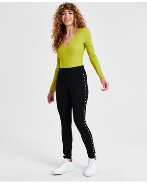 BarIII Side-studded leggings - Black