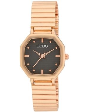 BCBGMAXAZRIA Quartz Round Stainless Steel Watch 26mm - Metallic
