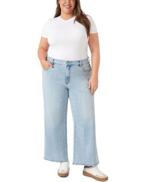 Seven7 Plus Size Loose Sneaker Jeans - Blue