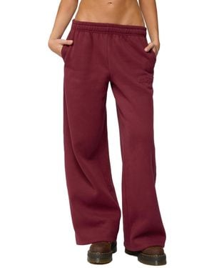 Edikted Totally Sweatpants - Red