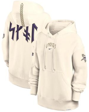 Nike Minnesota Vikings 2026 Rivalries Collection Oversized Pullover Hoodie - Natural