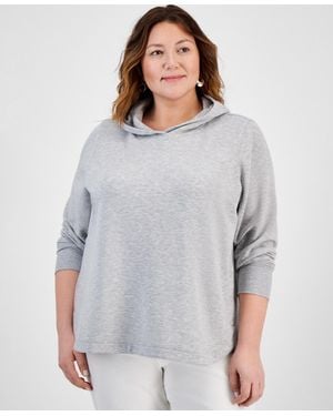 売れ筋商品|||スタイルアンドコー パーカー・スウェットシャツ アウター レディース Plus Size Side-Snap Fleece Hoodie, Exclusively at Macy's Sky Grey Heather Style & Co. Hoodies for Women | Online Sale up to 61% off | Lyst