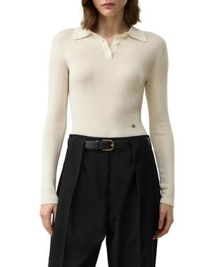 LILYSILK Silk-cashmere Polo - White