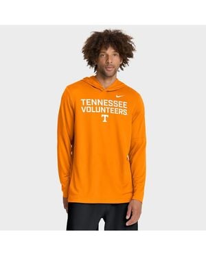 Nike Tennessee Volunteers 2025 Sideline Performance Long Sleeve Hoodie T-shirt - Orange