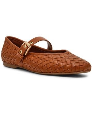 Dolce Vita Mulaney Woven Mary Jane Ballet Flats - Brown