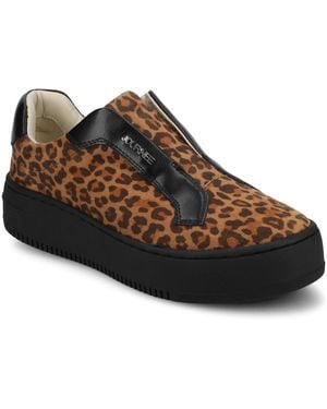 Journee Collection Pheobe Flexible Slip-on Sneakers - Brown