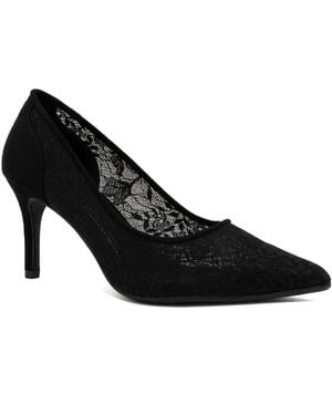 Jones New York Idosha Pointed Toe Stiletto Pumps - Black