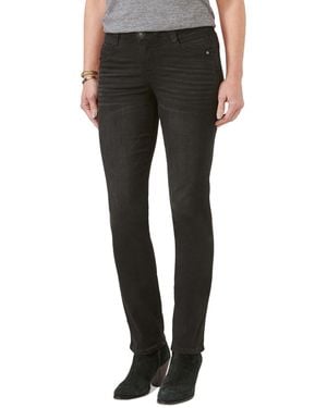 Democracy "ab" Solution Mid-rise Straight-leg Jeans - Black