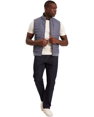 Ted Baker Regular-fit Quilted Sleeveless Vest - Blue