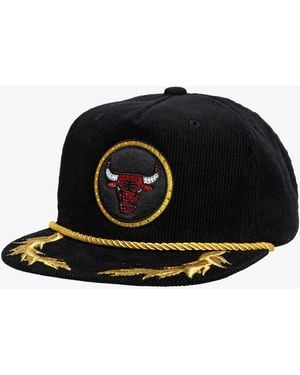 Mitchell & Ness X Dannijo Chicago Bulls Deadstock Cord Snapback Hat - Black